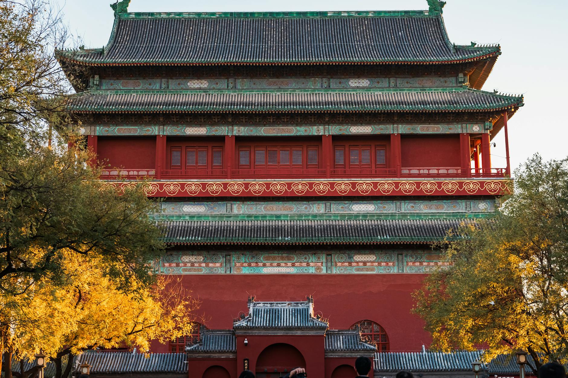Beijing Drum Tower historic landmark on Central Axis