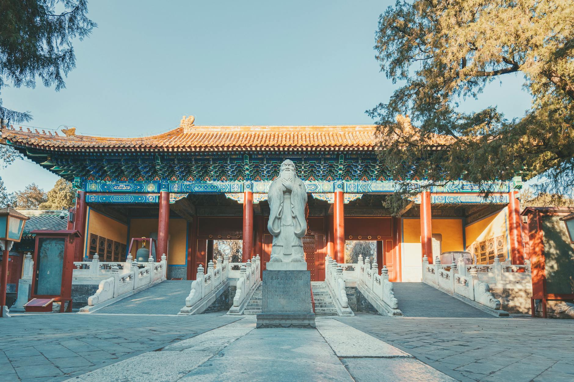 Confucius Temple traditional Chinese architecture in Beijing