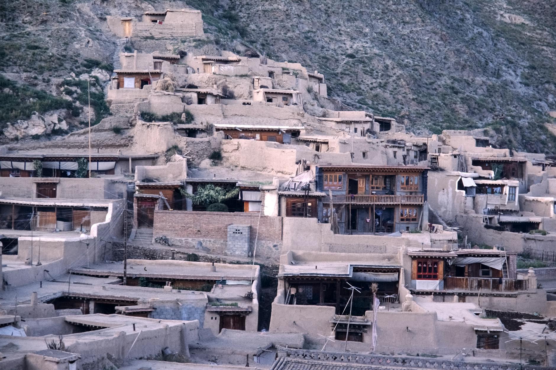 Cuandixia ancient Ming Dynasty village with traditional stone houses near Beijing