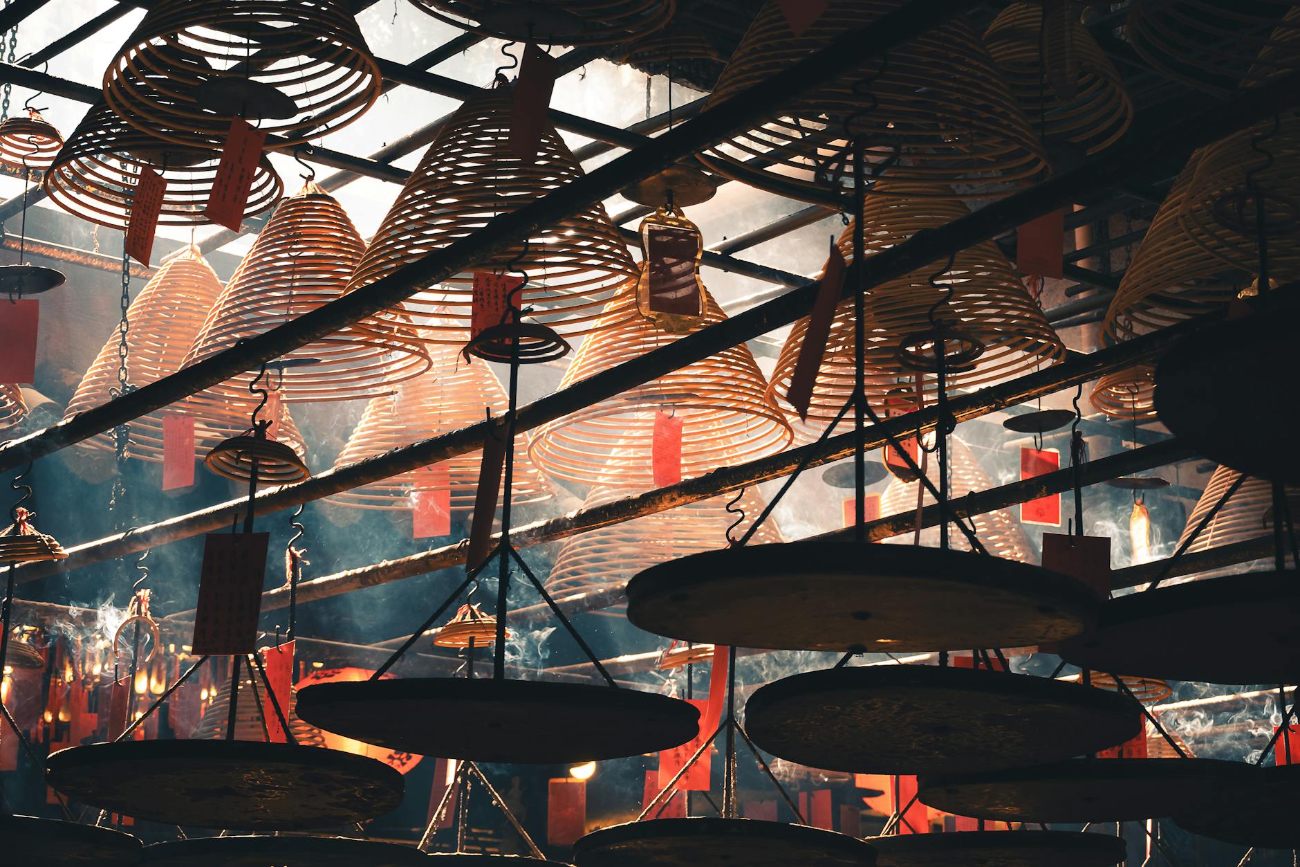 Lama Temple Yonghe Temple with incense smoke in Beijing