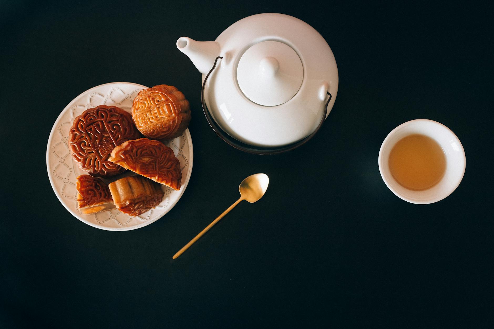 Traditional mooncakes for Mid-Autumn Festival celebration