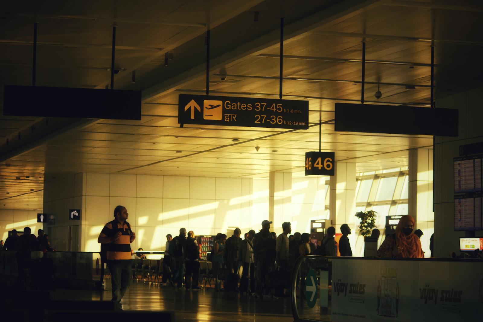 Airport international terminal immigration travelers Beijing