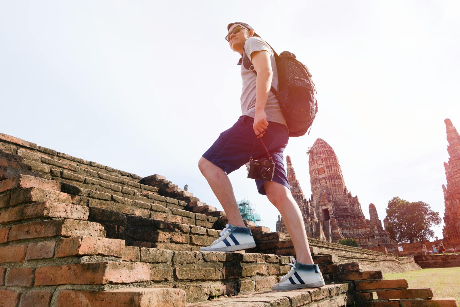 Solo traveler at historic temple site Beijing solo travel