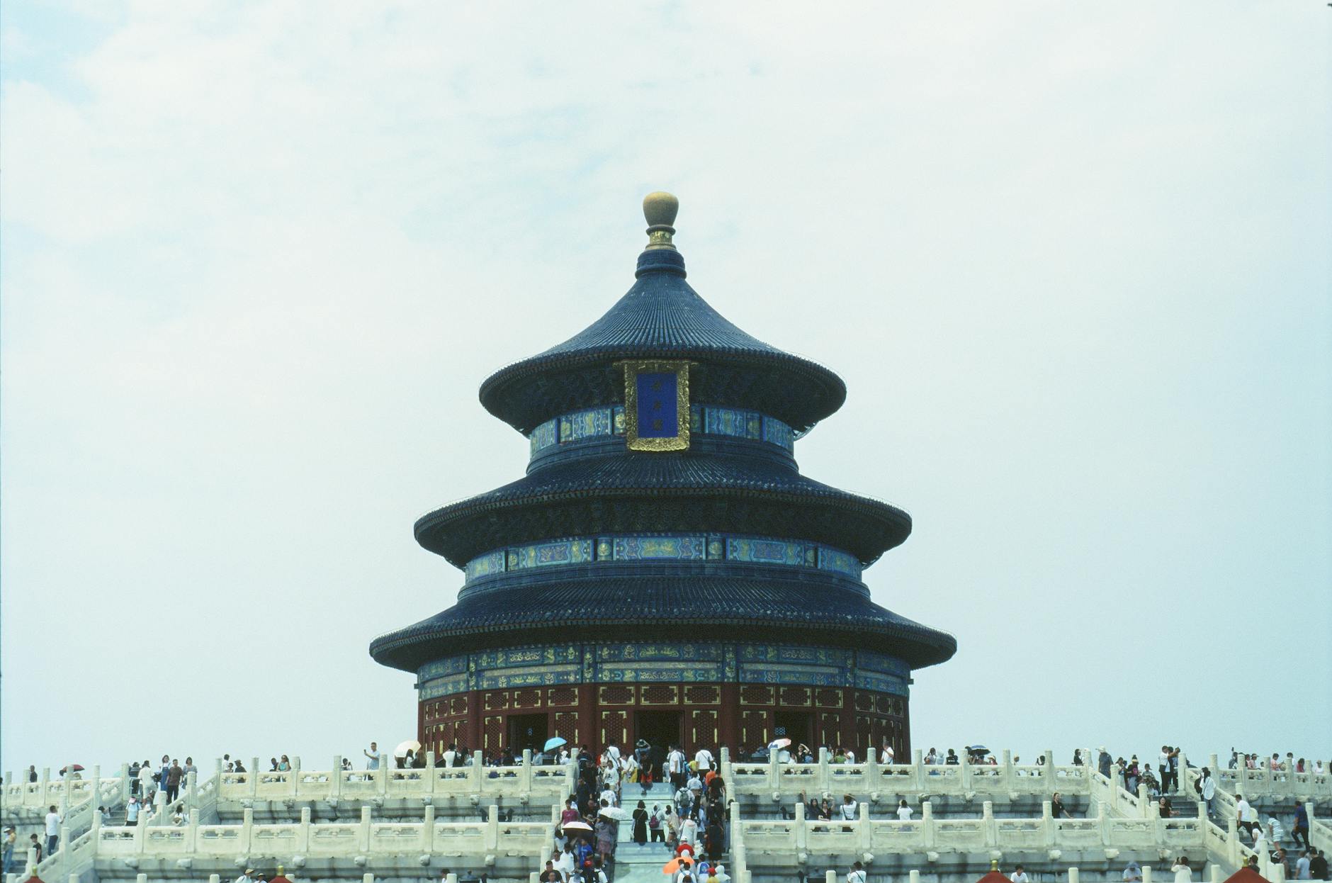 Temple of Heaven Hall of Prayer for Good Harvests against a blue sky